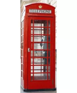 Rivestimento per porta cabina telefonica inglese, 83x210 cm